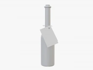 Botella licor 10cl Modelo 3D