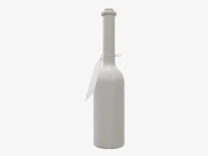 Botella licor 10cl Modelo 3D