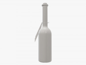 Liquor bottle 10cl Modelo 3D