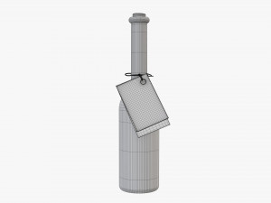 Liquor bottle 10cl Modelo 3D
