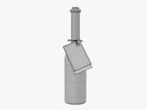 Botella licor 10cl Modelo 3D