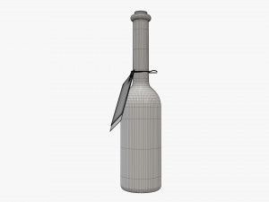 Liquor bottle 10cl Modelo 3D