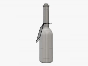 Botella licor 10cl Modelo 3D
