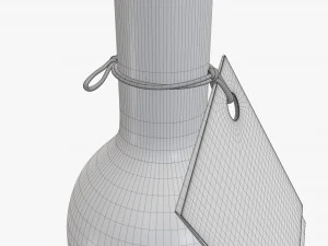 Botella licor 10cl Modelo 3D