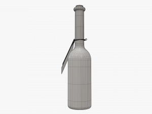 Liquor bottle 10cl Modelo 3D