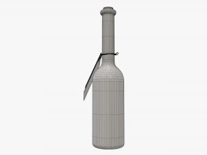 Botella licor 10cl Modelo 3D