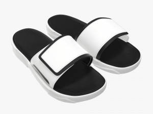 Mens slides footwear sandals 01 3D Model