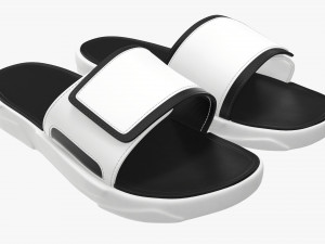 Mens slides footwear sandals 01 3D Model