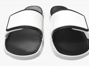 Mens slides footwear sandals 01 3D Model