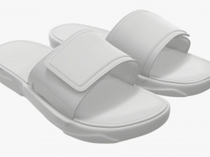 Mens slides footwear sandals 01 3D Model