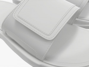 Mens slides footwear sandals 01 3D Model
