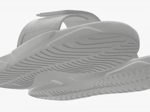 Mens slides footwear sandals 01 3D Model