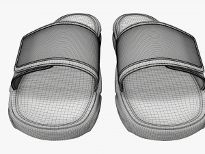 Mens slides footwear sandals 01 3D Model