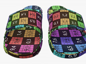 Mens slides footwear sandals 01 3D Model