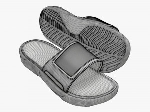 Mens slides footwear sandals 01 v2 Modelo 3D
