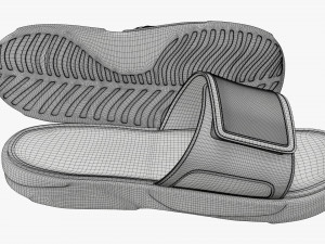 Mens slides footwear sandals 01 v2 Modelo 3D