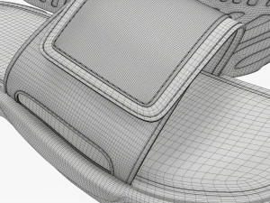Mens slides footwear sandals 01 v2 3D Model