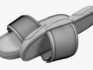 Mens slides footwear sandals 01 v2 3D Model