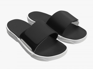 Mens slides footwear sandals 02 3D Model