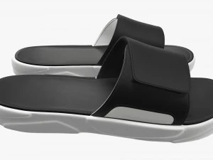 Mens slides footwear sandals 02 3D Model