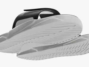 Mens slides footwear sandals 02 3D Model