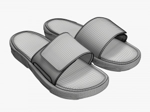 Mens slides footwear sandals 02 Modelo 3D