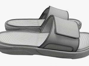 Mens slides footwear sandals 02 3D Model