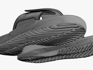 Mens slides footwear sandals 02 Modelo 3D