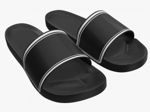 Mens slides footwear sandals 03 3D-Modell