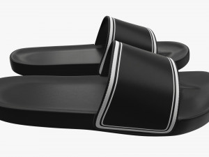 Mens slides footwear sandals 03 3D-Modell