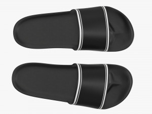 Mens slides footwear sandals 03 3D-Modell