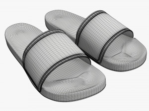 Mens slides footwear sandals 03 3D-Modell