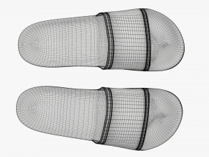 Mens slides footwear sandals 03 3D-Modell