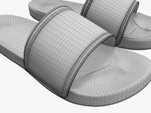 Mens slides footwear sandals 03 3D-Modell