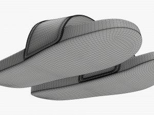 Mens slides footwear sandals 03 3D-Modell