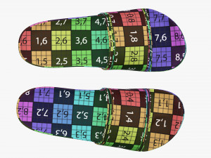 Mens slides footwear sandals 03 3D-Modell