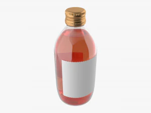 Mixed drink bottle 330ml v1 3D Model