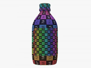 Mixed drink bottle 330ml v1 3D Model