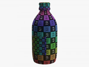Mixed drink bottle 330ml v1 3D Model