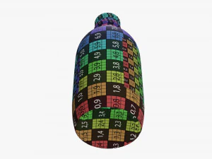Mixed drink bottle 330ml v1 3D Model