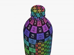 Mixed drink bottle 330ml v1 3D Model