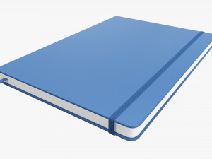 Notebook hardcover with strap A4 large Modelo 3D