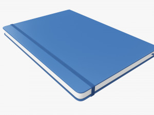 Notebook hardcover with strap A4 large Modelo 3D