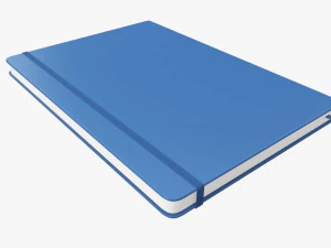 Notebook hardcover with strap A4 large 3D Model