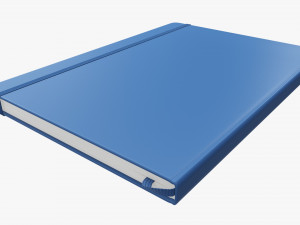 Notebook hardcover with strap A4 large Modelo 3D