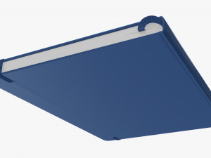 Notebook hardcover with strap A4 large Modelo 3D