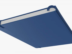 Notebook hardcover with strap A4 large 3D Model