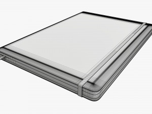Notebook hardcover with strap A4 large Modelo 3D
