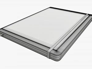 Notebook hardcover with strap A4 large 3D Model