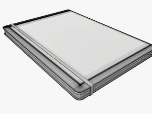 Notebook hardcover with strap A4 large Modelo 3D